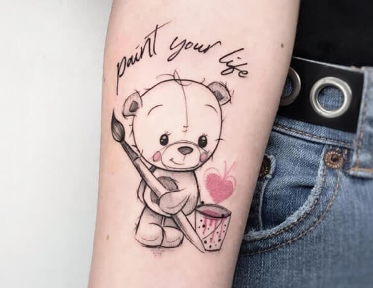 Teddy Bear Tattoo Designs And Ideas