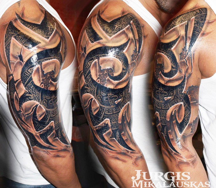 Terpopuler 3D Tribal Tattoo Designs Arm Tato Tribal