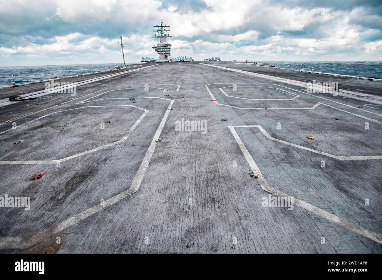 The Aircraft Carrier Uss Dwight D Eisenhower Cvn 69 Transits The