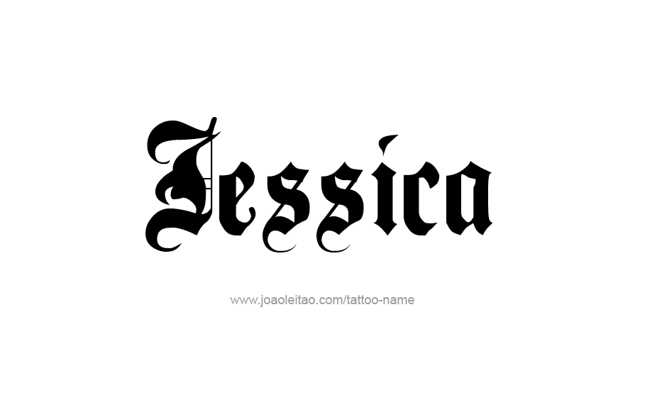 The Name Jessica Tattoo Designs