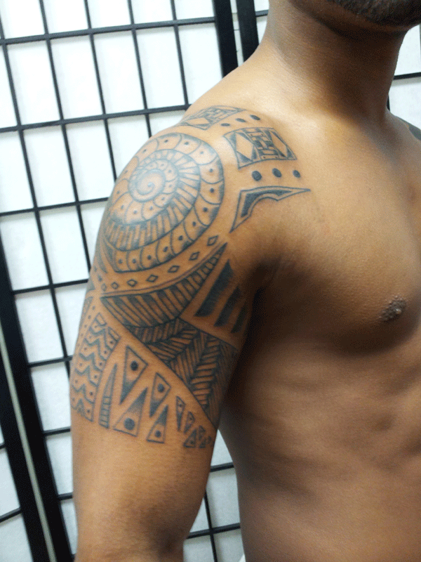 Thong Tattoo In Tribal Polynesian Style Tribal Polynesian Tattoo Designs