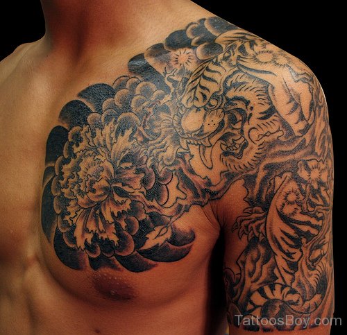 Tiger Tattoos On Chest