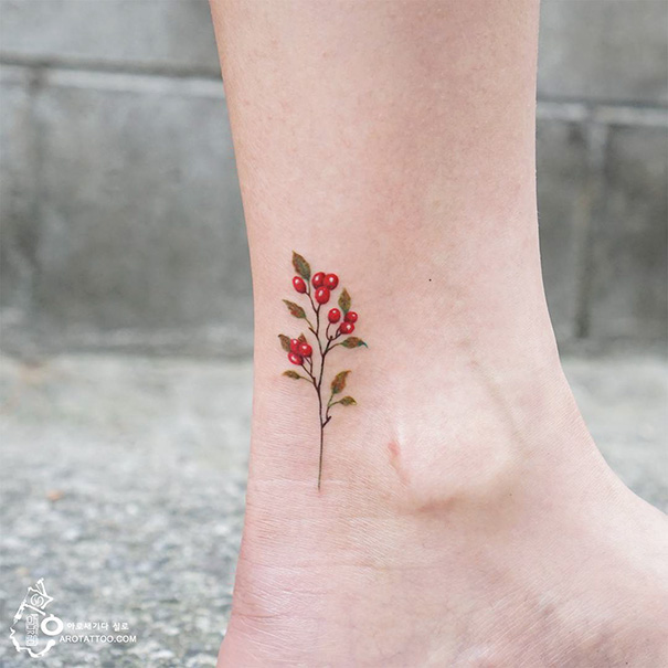 Tiny Stars Tattoo Located On The Foot Minimalist