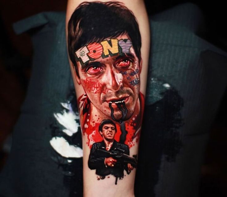 Tony Montana Tattoo By Mashkow Tattoo Post 30850