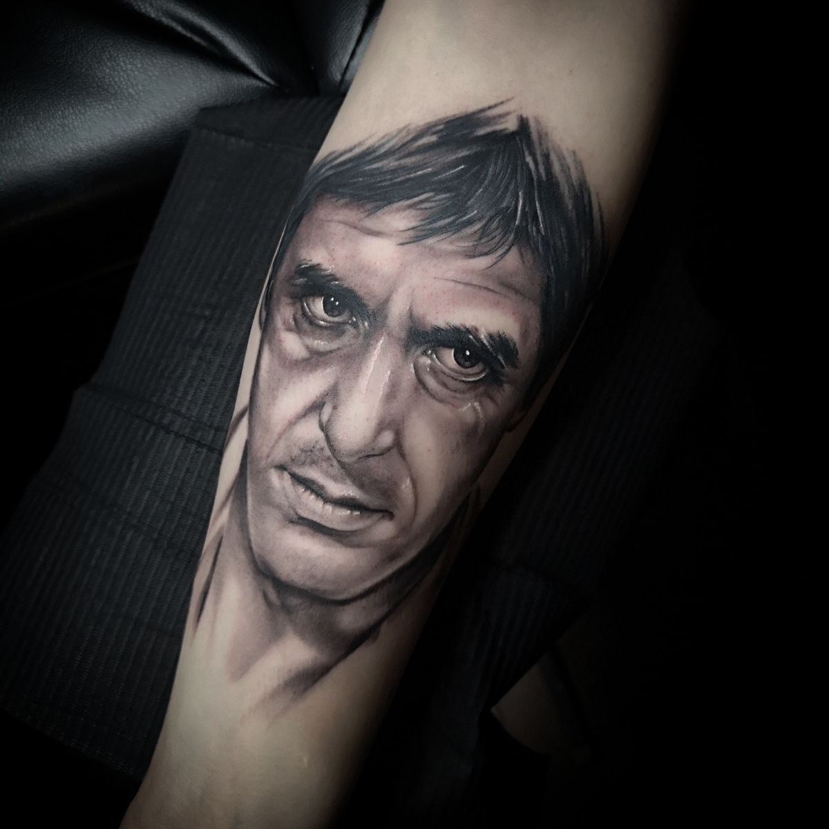 Tony Montana Tattoo Portrait Best Tattoo Ideas Gallery