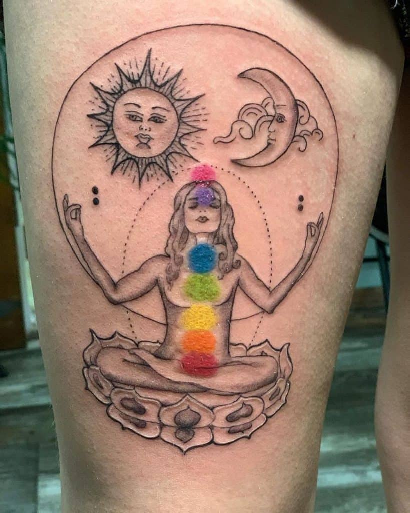 Top 35 Best Sun And Moon Tattoos 2020 Inspiration Guide