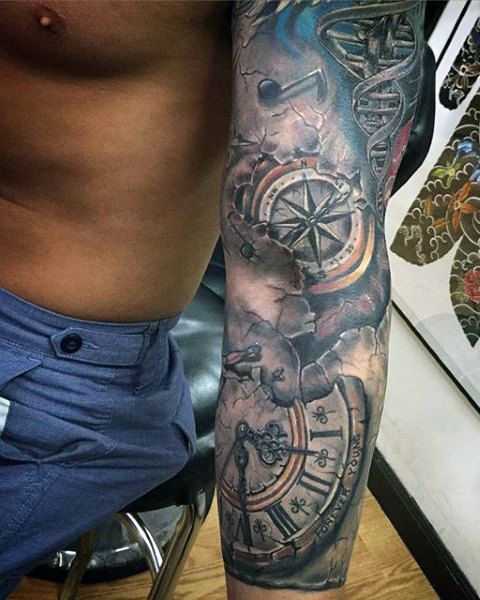 Top 63 Compass Tattoo Ideas 2021 Inspiration Guide