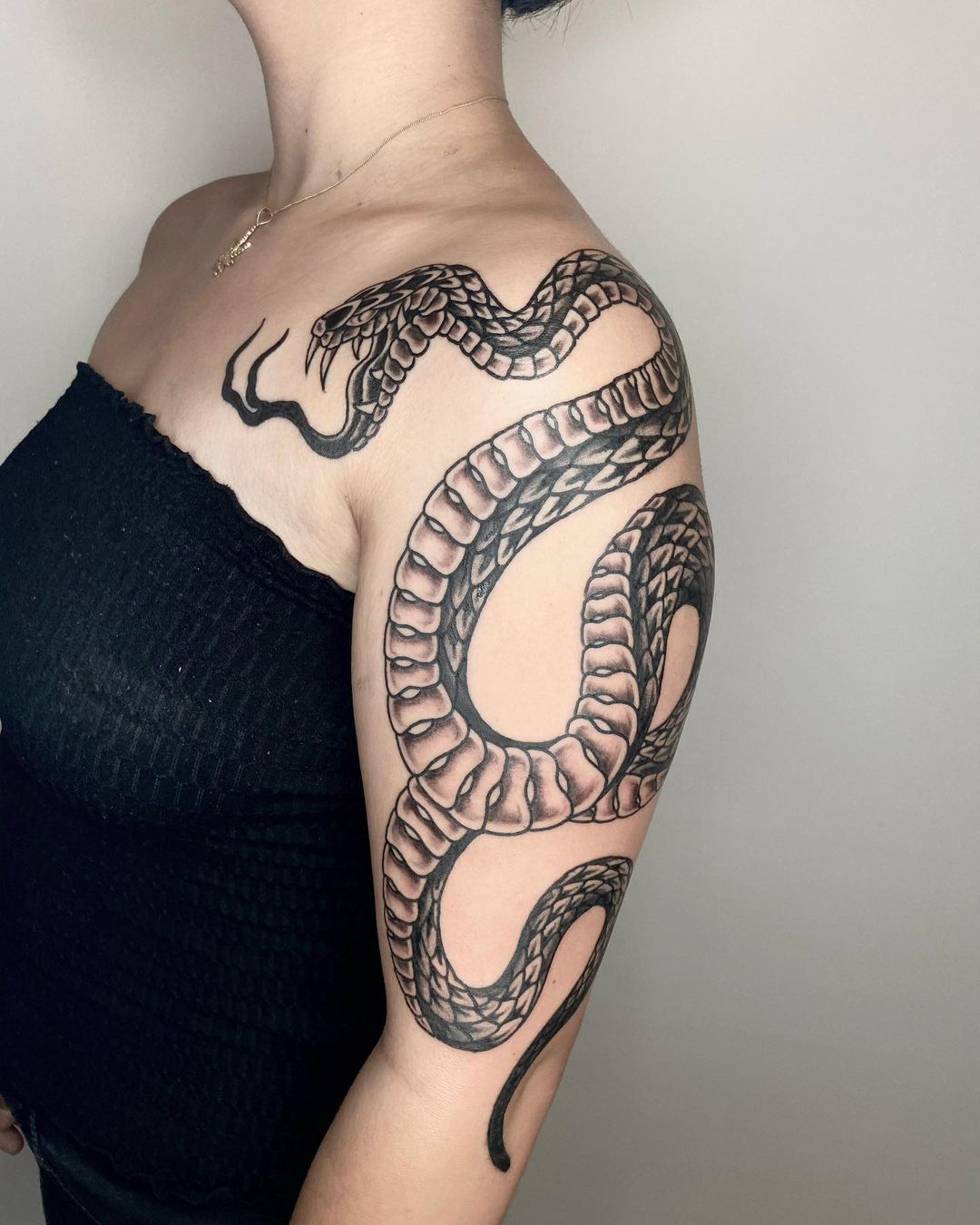 Top 70 Snake Tattoo Shoulder Super Hot In Cdgdbentre