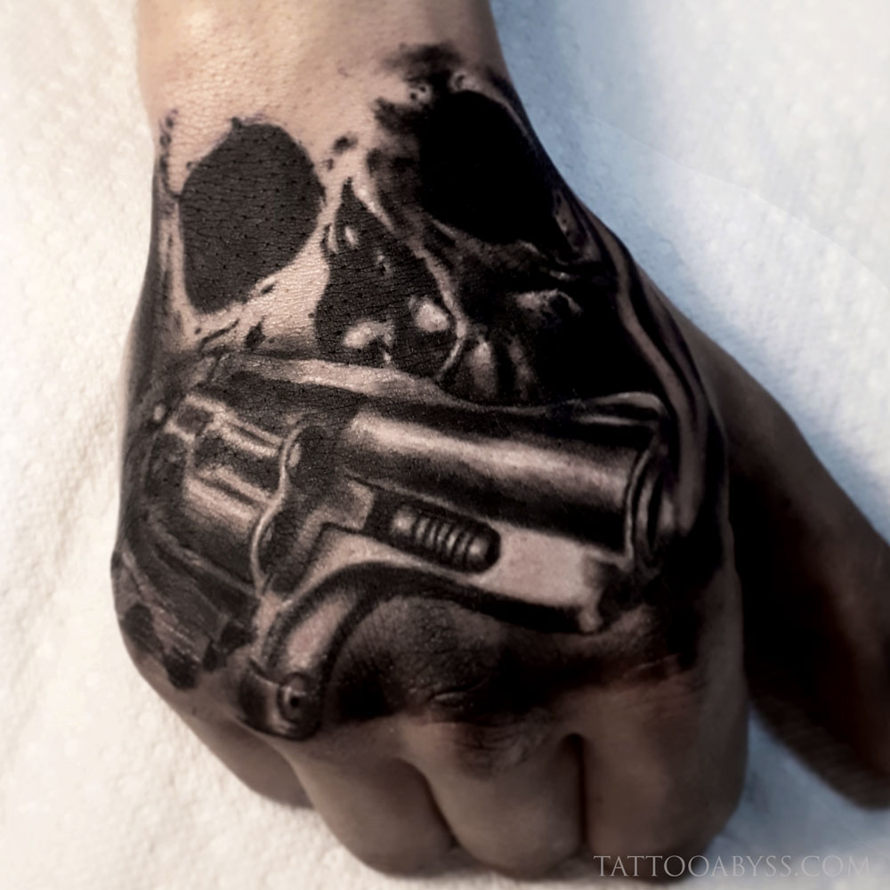 Top 73 Skull Gun Tattoo In Coedo Com Vn