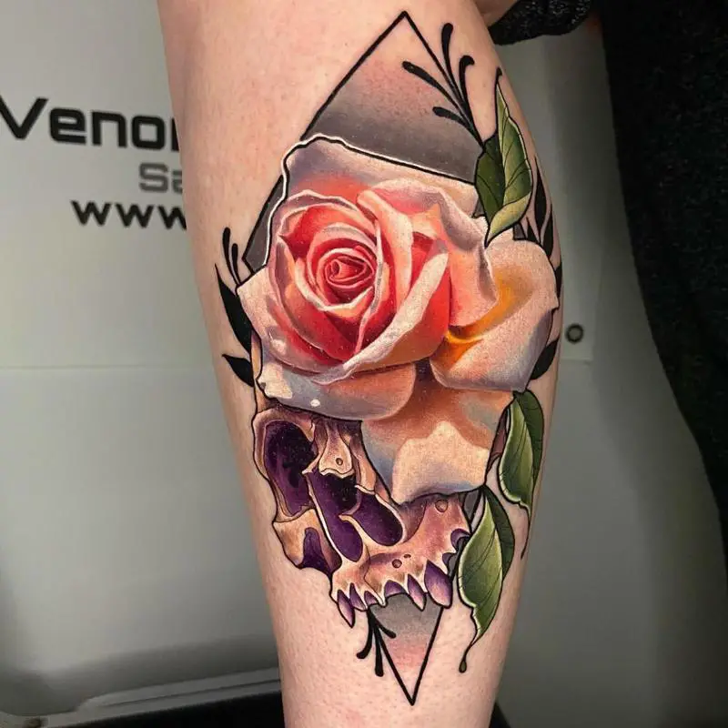 Top More Than 76 Rose Tattoo Coloring Best In Coedo Com Vn