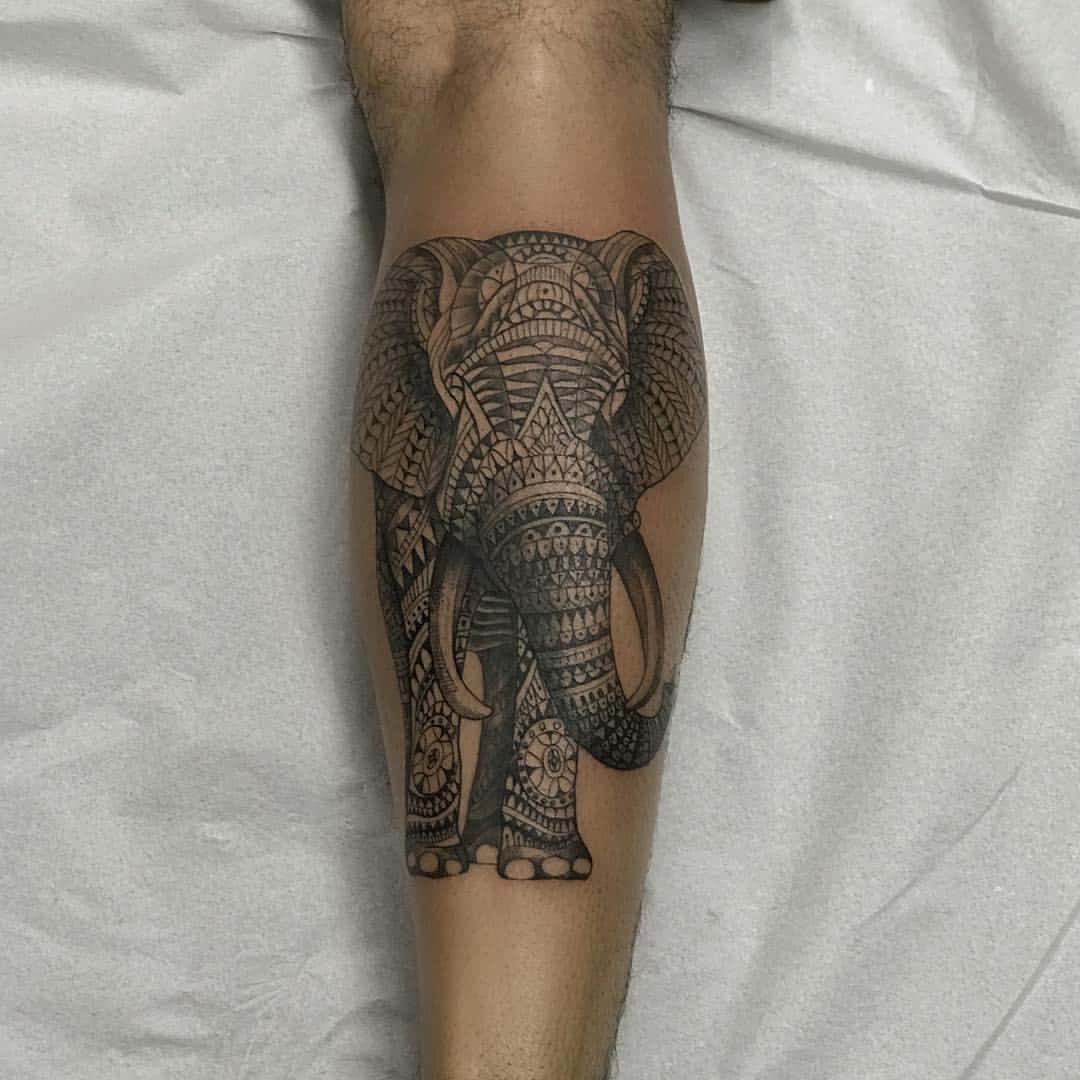 Traditional Thai Elephant Tattoo Design Tatuajes Pinterest