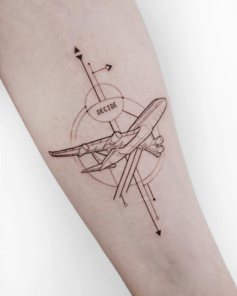 Travel Tattoo Minimalist