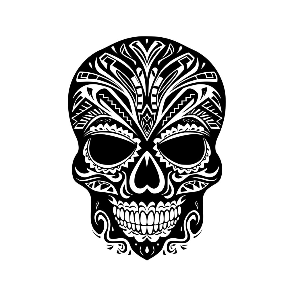 Tribal Skull Design