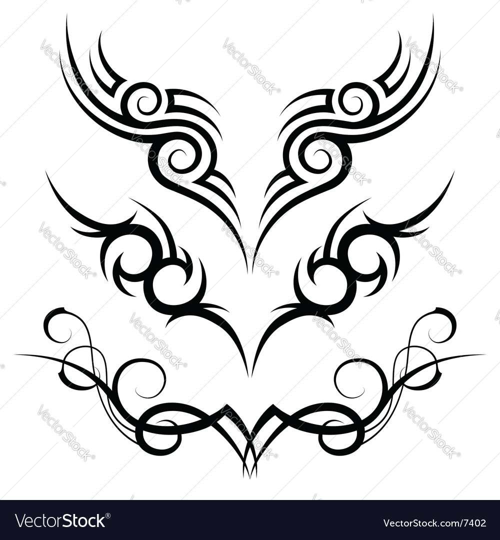 Tribal Tattoo Vector Print Tribal Tattoo Stock Vector Royalty Free