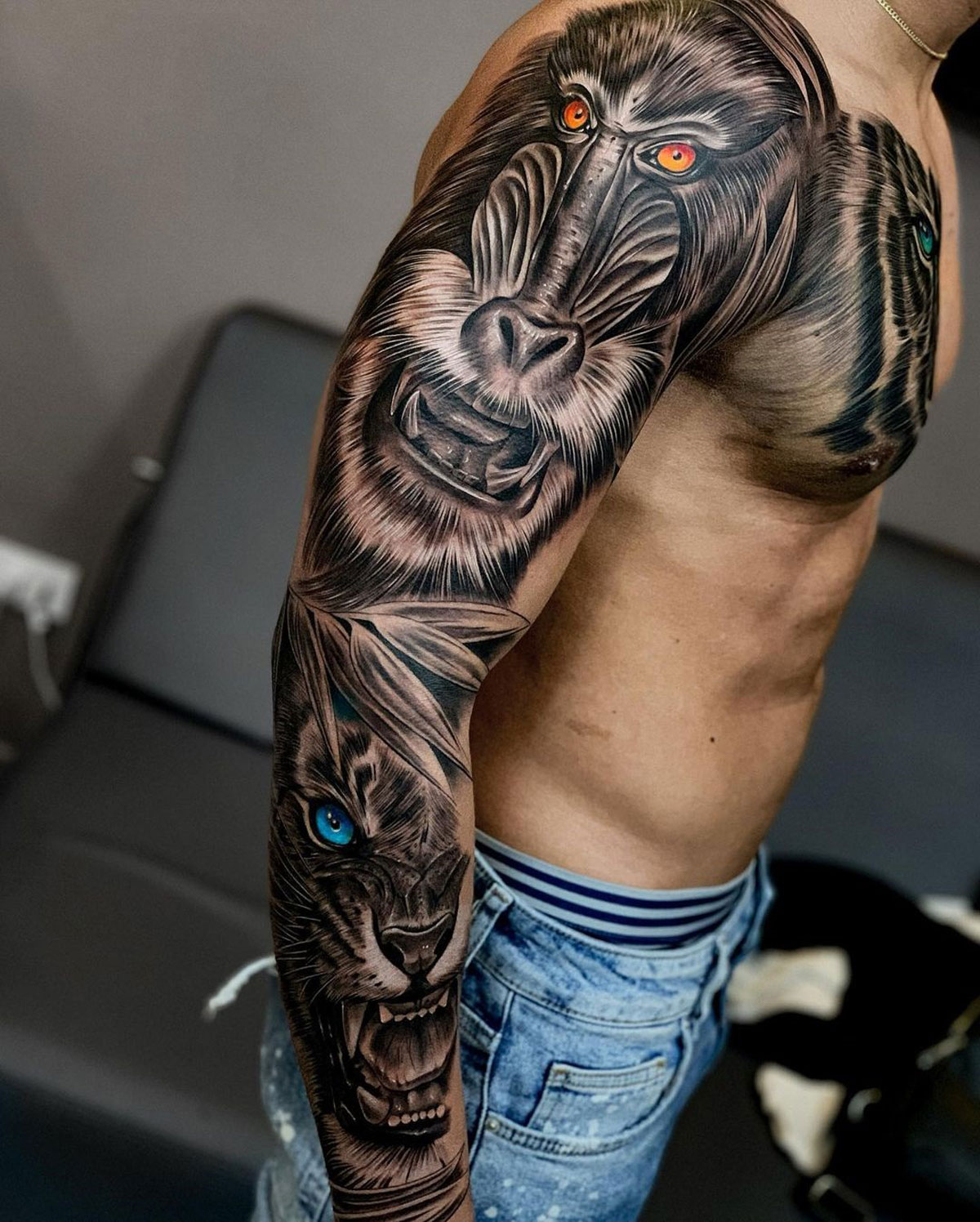 Update 141 Tiger Sleeve Tattoo Designs Super Hot Vova Edu Vn