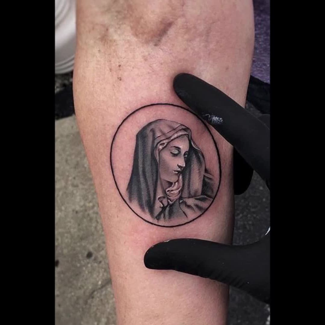 Update 69 Virgin Mary Tattoo Forearm Best In Cdgdbentre