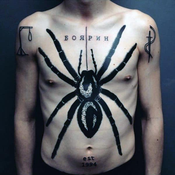 Update More Than 73 Spider Tattoo Chest In Coedo Com Vn