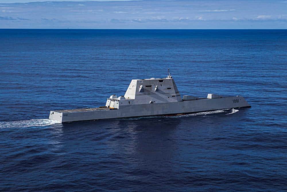 Uss Zumwalt Ddg 1000 Patrolling In The Pacific Ocean 2022 1560 X