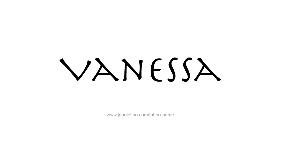 Vanessa Name Tattoo Designs