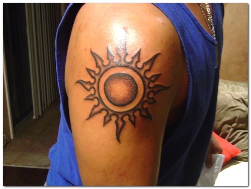 Various Tattoos Art Best Tribal Sun Tattoos Design