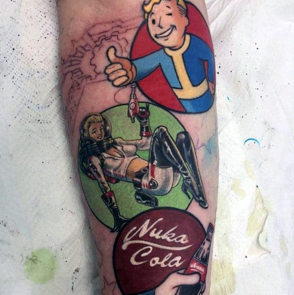 Vault Boy From Fallout 4 Tattoos More Gamer Tattoos Geek Tattoo