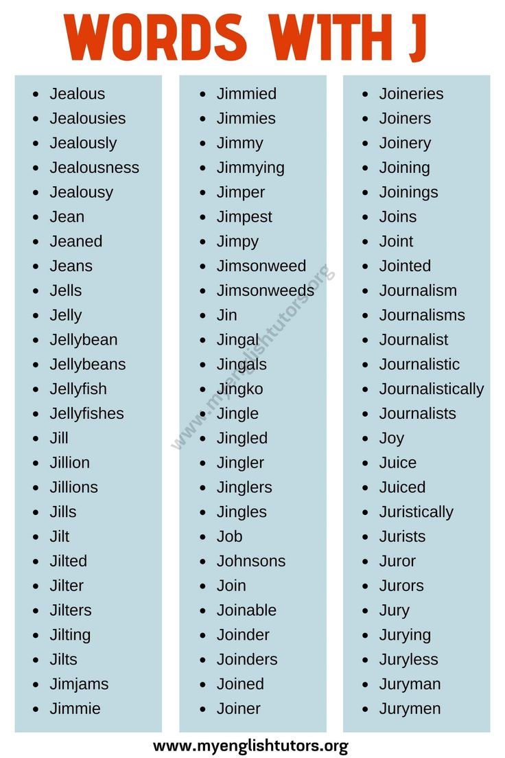 Words That Start With J List Of 125 J Words With Useful Examples My English Tutors