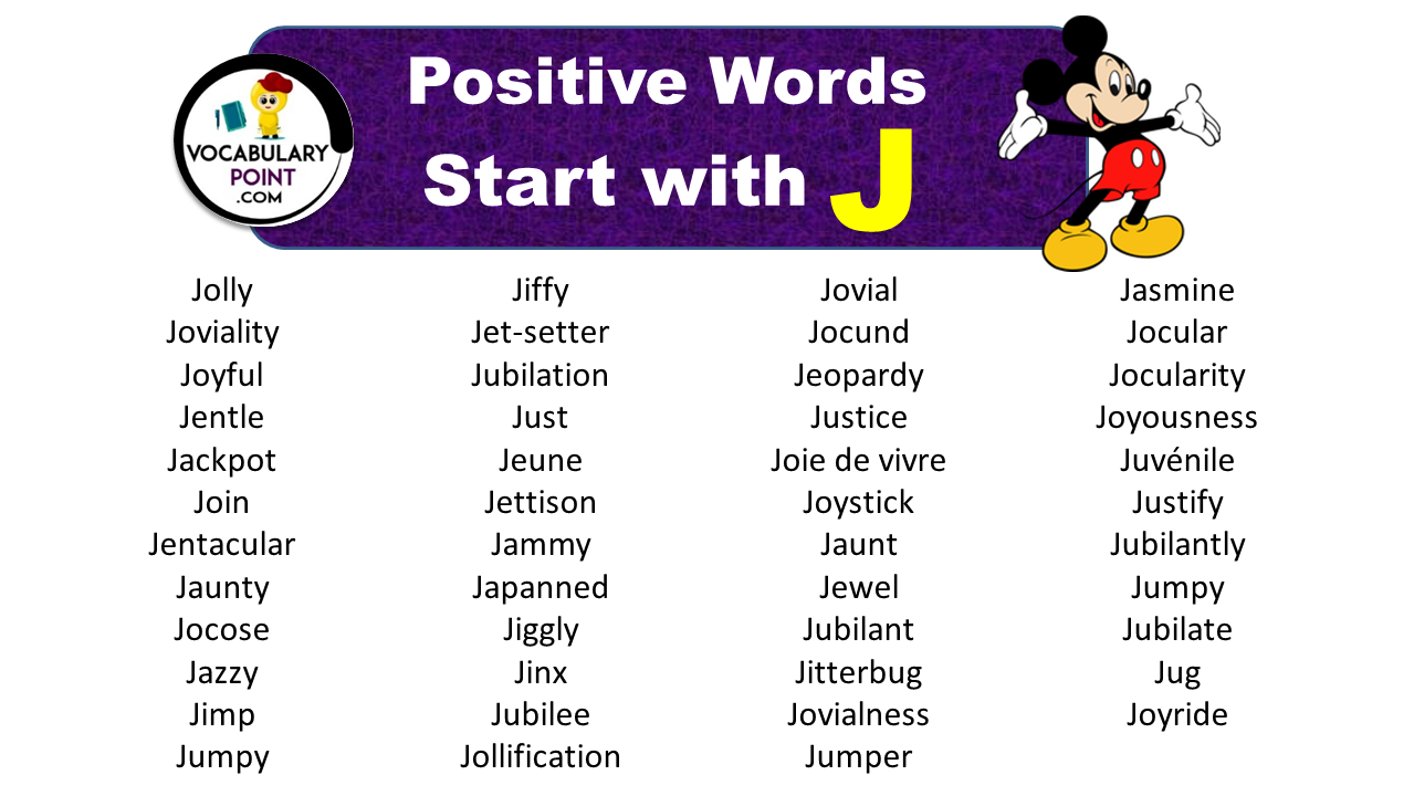 7 Words with D and J