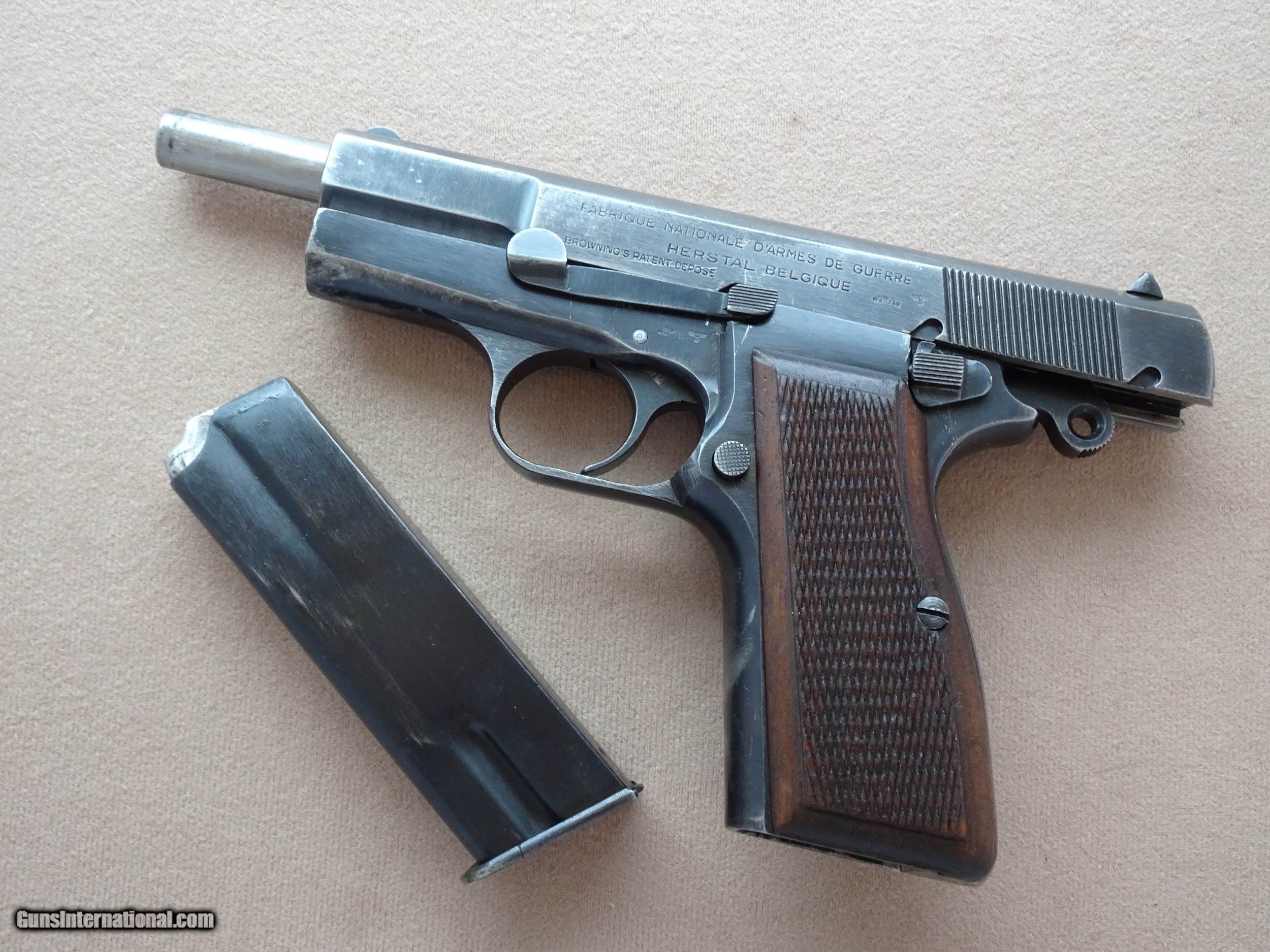 Ww2 Nazi Pistole 640 B Fn Browning Hi Power 9Mm Pistol All Original