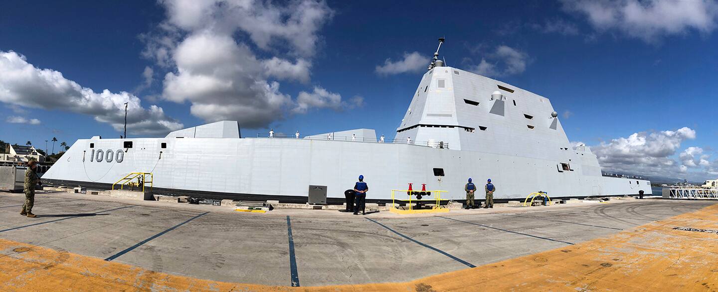 Zumwalt Arrives In Pearl Harbor A First For The Guided Missile Destroyer